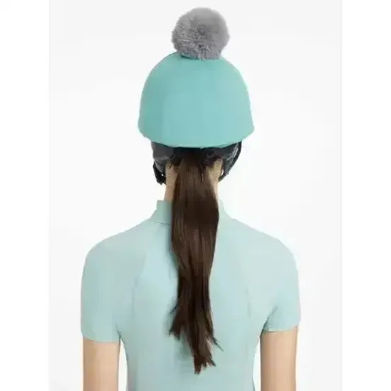 Lemieux Maria Mesh Hat Silk Lagoon-Hat Silks-Lemieux-Lagoon-Horsey Shopping
