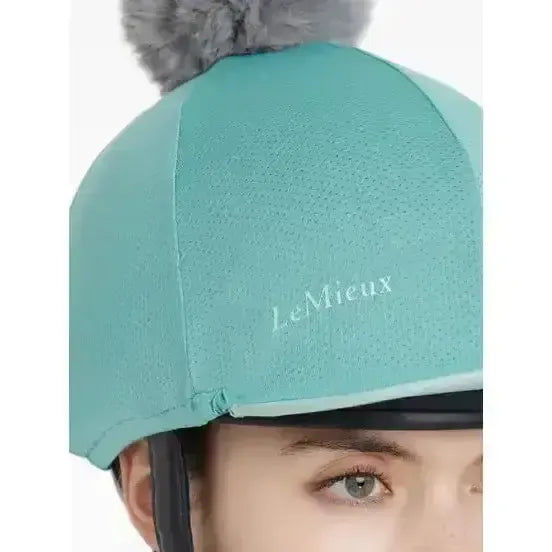 Lemieux Maria Mesh Hat Silk Lagoon-Hat Silks-Lemieux-Lagoon-Horsey Shopping