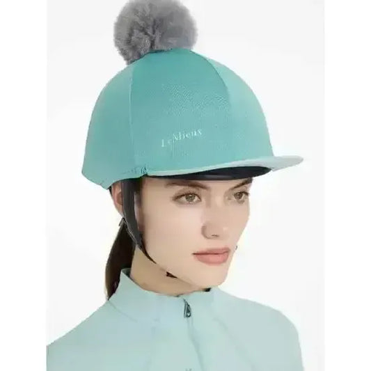 Lemieux Maria Mesh Hat Silk Lagoon-Hat Silks-Lemieux-Lagoon-Horsey Shopping