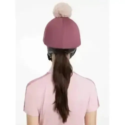 Lemieux Maria Mesh Hat Silk Rosewood-Hat Silks-Lemieux-Rosewood-Horsey Shopping