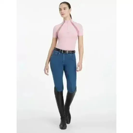 Lemieux Maria Mesh Short Sleeve Baselayer Blossom-Base Layers-Lemieux-Blossom-UK 6-Horsey Shopping