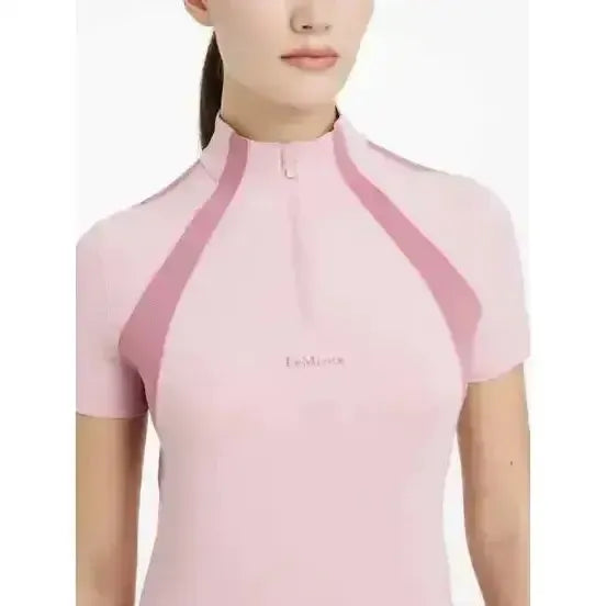 Lemieux Maria Mesh Short Sleeve Baselayer Blossom-Base Layers-Lemieux-Blossom-UK 6-Horsey Shopping