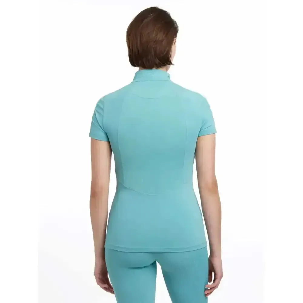 Lemieux Maria Mesh Short Sleeve Baselayer Lagoon-Base Layers-Lemieux-Lagoon-UK 6-Horsey Shopping