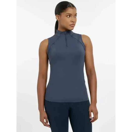 Lemieux Maria Mesh Sleeveless Baselayer Dusk Blue-Base Layers-Lemieux-Dusk Blue-UK 6-Horsey Shopping
