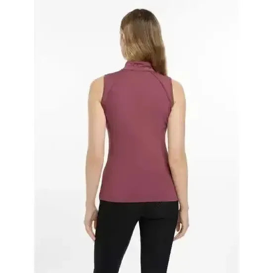 Lemieux Maria Mesh Sleeveless Baselayer Rosewood-Base Layers-Lemieux-Rosewood-UK 6-Horsey Shopping