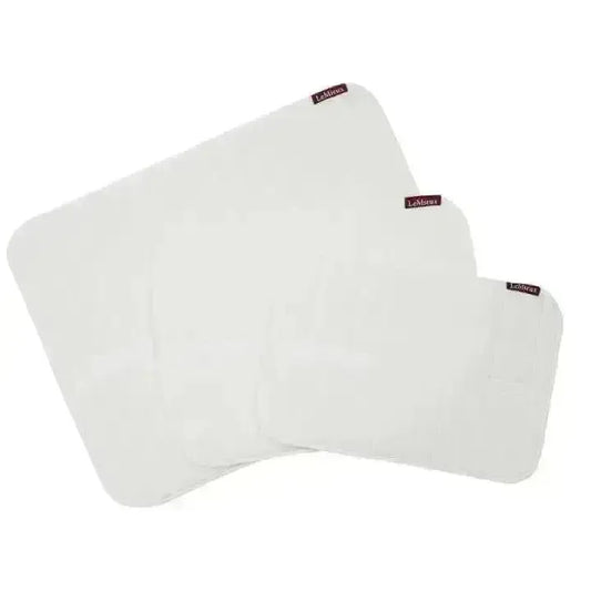 Lemieux Memory Foam Bandage Pads White (Pair)-Leg Pads-Lemieux-White-Small-Horsey Shopping