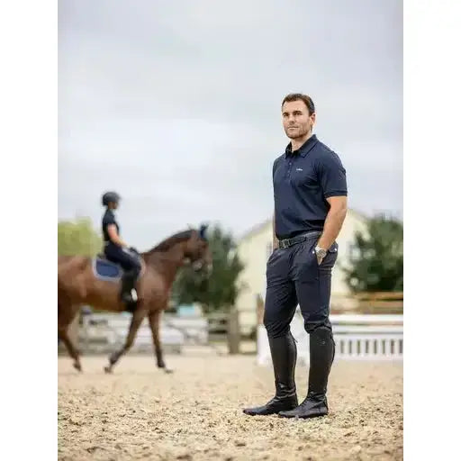 Lemieux Mens Elite Classic Pleated Breech Navy-Breeches-Lemieux-28"-Navy-Horsey Shopping