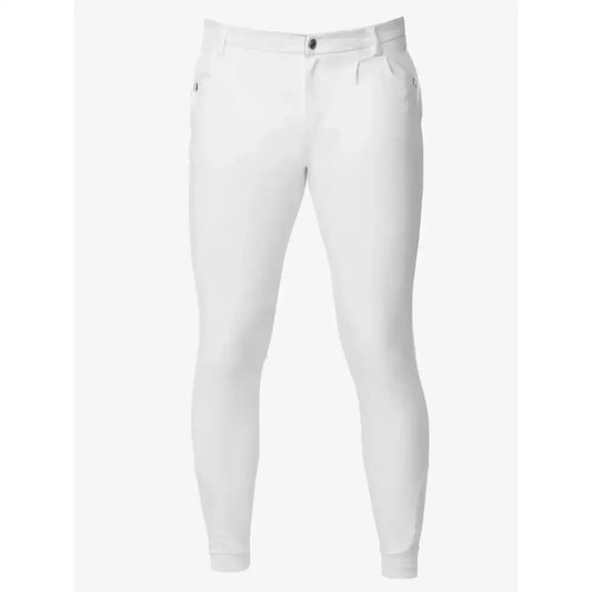 Lemieux Mens Elite Classic Pleated Breech White-Breeches-Lemieux-28"-White-Horsey Shopping