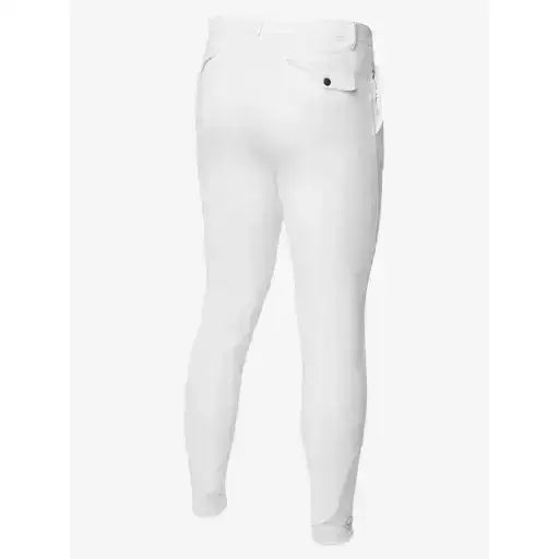 Lemieux Mens Elite Classic Pleated Breech White-Breeches-Lemieux-28"-White-Horsey Shopping