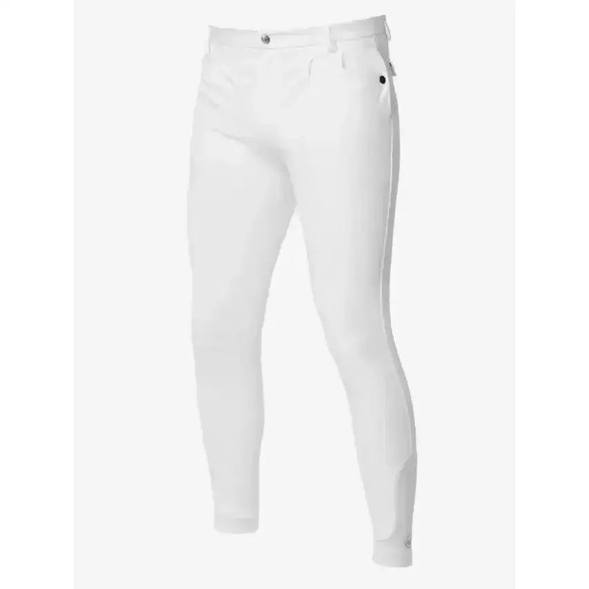 Lemieux Mens Elite Classic Pleated Breech White-Breeches-Lemieux-28"-White-Horsey Shopping