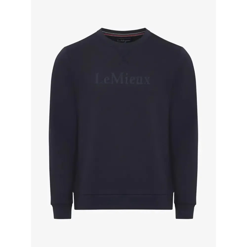 Lemieux Mens Elite Round Neck Sweater Navy-Jumpers-Lemieux-X Small-Horsey Shopping