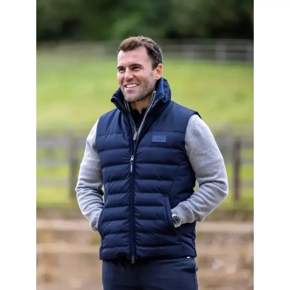 Lemieux Mens Gilet Navy-Gilets & Bodywarmers-Lemieux-X-Small-Navy-Horsey Shopping