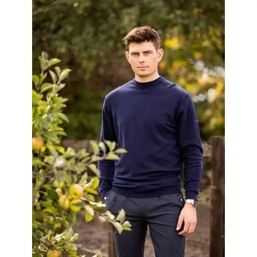 Lemieux Mens Jumper Navy-Jumpers-Lemieux-X-Small-Navy-Horsey Shopping