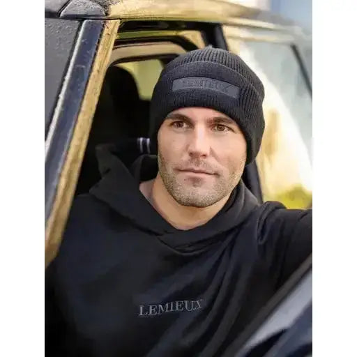 Lemieux Mens Lemieux Beanie Black-Headwear-Lemieux-One Size-Black-Horsey Shopping