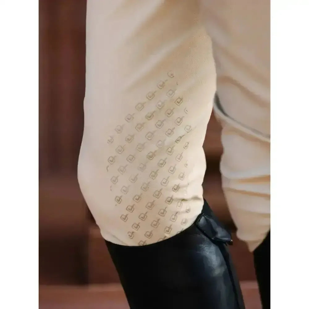 Lemieux Mens Pleated Breech-Breeches-Lemieux-Beige-28"-Horsey Shopping