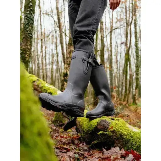 Lemieux Mens Stride Wellington Boots Black-Wellington Boots-Lemieux-UK7-Horsey Shopping