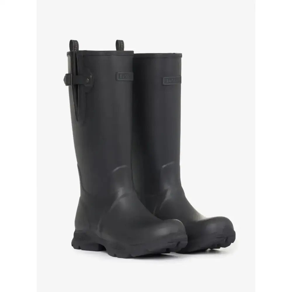 Lemieux Mens Stride Wellington Boots Black-Wellington Boots-Lemieux-UK7-Horsey Shopping