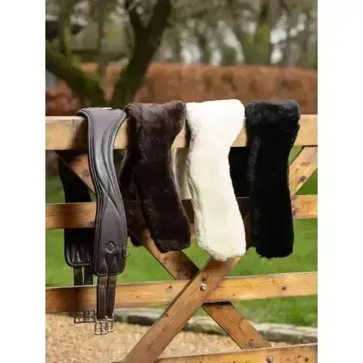 Lemieux Merino+ Anatomic Jumping Girth Cover Black-Girth Covers-Lemieux-Black-Small-Horsey Shopping