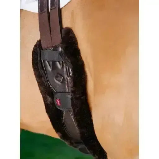 Lemieux Merino+ Anatomic Jumping Girth Cover Brown-Girth Covers-Lemieux-Brown-Small-Horsey Shopping