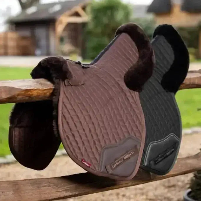 Lemieux Merino+ Half Lined Close Contact Numnah Brown/Brown-Numnahs-Lemieux-Medium-Brown/Brown-Horsey Shopping