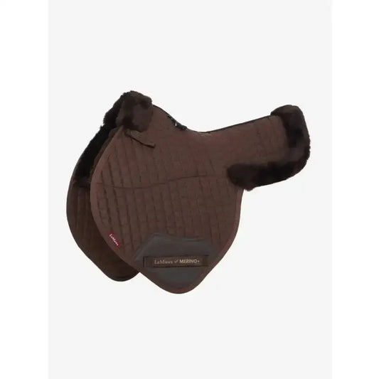 Lemieux Merino+ Half Lined Close Contact Numnah Brown/Brown-Numnahs-Lemieux-Medium-Brown/Brown-Horsey Shopping