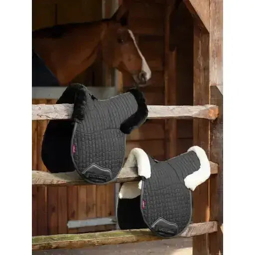 Lemieux Merino+ Half Lined GP Numnah Black/Black-Numnahs-Lemieux-Medium-Black/Black-Horsey Shopping