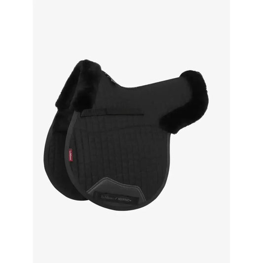 Lemieux Merino+ Half Lined GP Numnah Black/Black-Numnahs-Lemieux-Medium-Black/Black-Horsey Shopping
