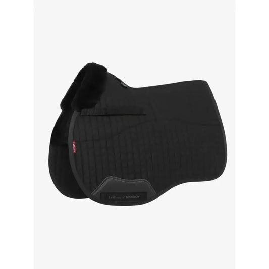 Lemieux Merino+ Half Lined GP Square Black/Black-Saddle Pads-Lemieux-Medium-Black/Black-Horsey Shopping