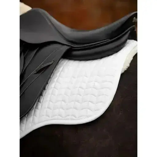 Lemieux Merino+ Half Lined GP Square White/Natural-Saddle Pads-Lemieux-Medium-White/Natural-Horsey Shopping