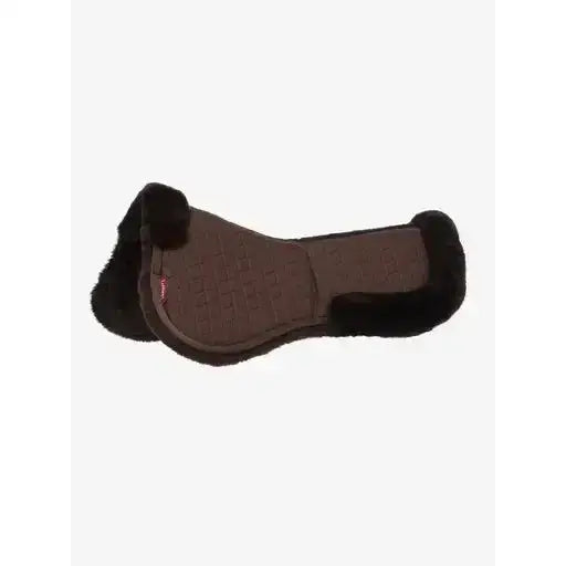 Lemieux Merino+ ProSorb 2 Pocket Half Pad Brown/Brown-Corrective Saddle Pads-Lemieux-Medium-Brown/Brown-Horsey Shopping