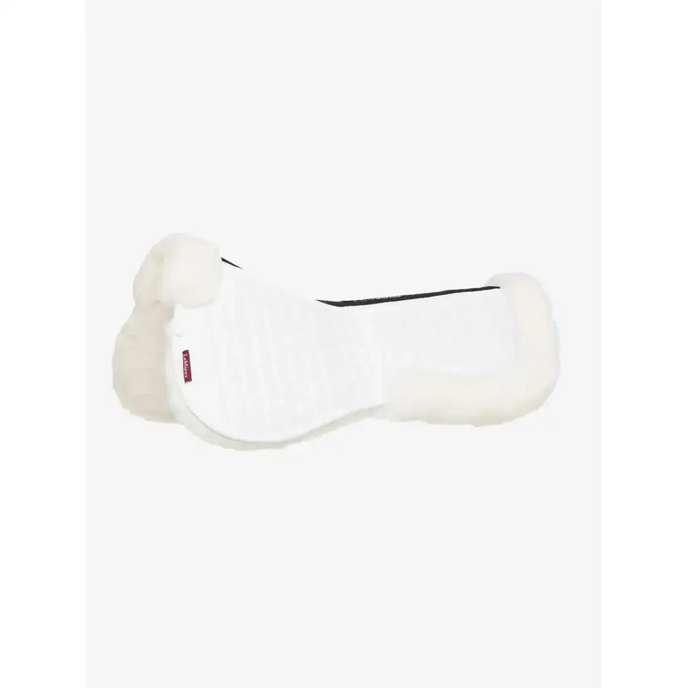 Lemieux Merino+ ProSorb 2 Pocket Half Pad White/White-Corrective Saddle Pads-Lemieux-Medium-White/White-Horsey Shopping