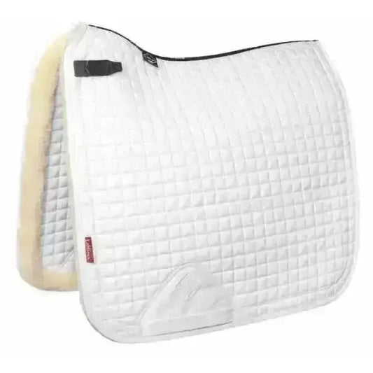 Lemieux Merino+ Sensitive Skin Dressage Square White-Dressage Saddle Pads-Lemieux-White-Large-Horsey Shopping