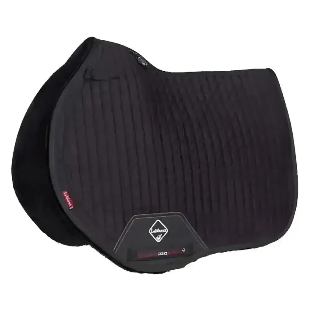 Lemieux Merino+ Sensitive Skin EuroJump Square Black-Saddle Pads-Lemieux-Black-Large-Horsey Shopping