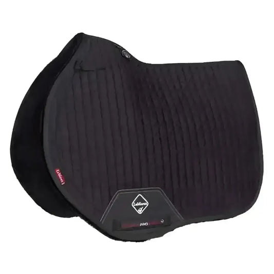 Lemieux Merino+ Sensitive Skin EuroJump Square Black-Saddle Pads-Lemieux-Black-Large-Horsey Shopping