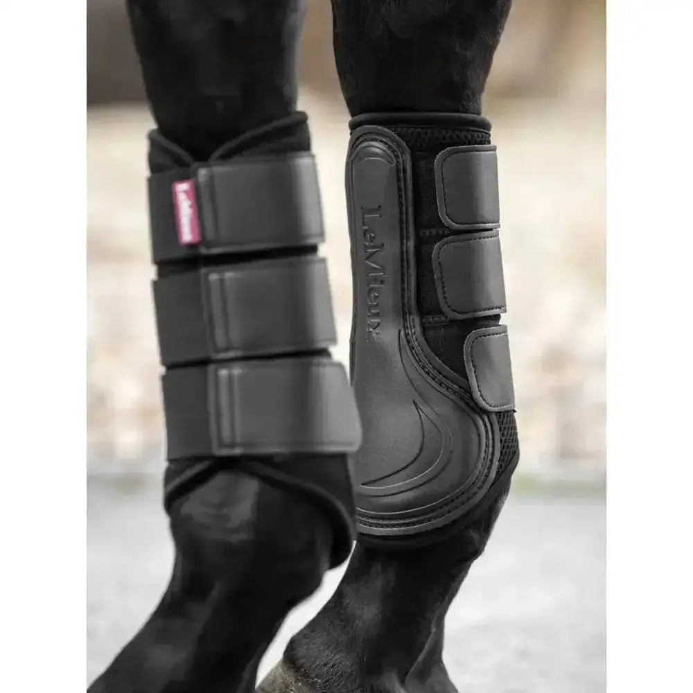 Lemieux Mesh Brushing Boot Black-Brushing Boots-Lemieux-Small-Black-Horsey Shopping