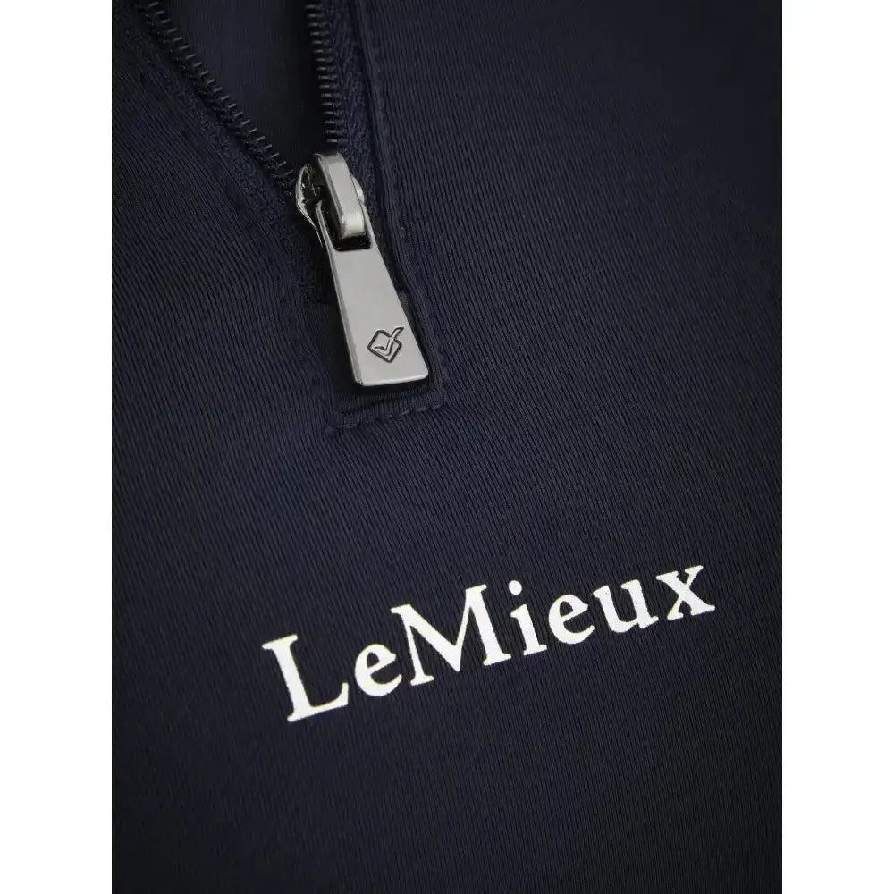 Lemieux Mia Mesh Long Sleeve Base Layer Navy-Base Layers-Lemieux-6-Horsey Shopping
