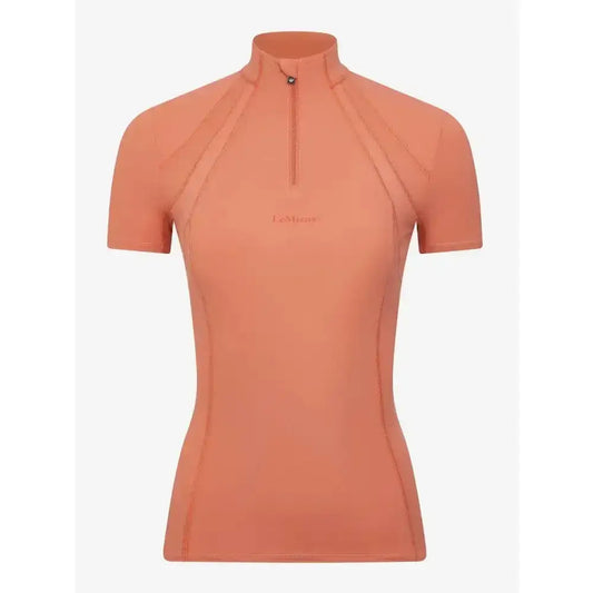 Lemieux Mia Mesh Short Sleeve Base Layer Apricot-Base Layers-Lemieux-16-Horsey Shopping