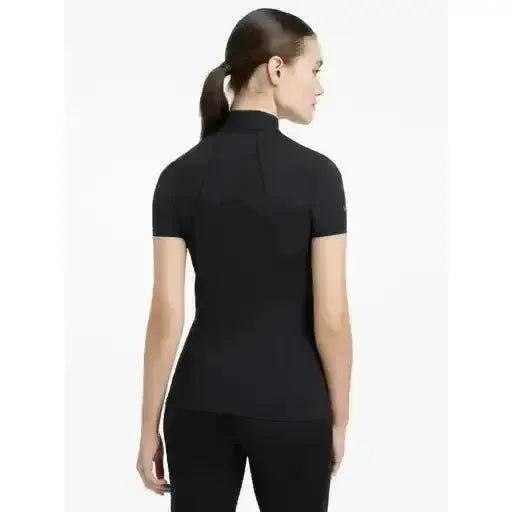 Lemieux Mia Mesh Short Sleeve Base Layer Black-Base Layers-Lemieux-Black-UK 6-Horsey Shopping
