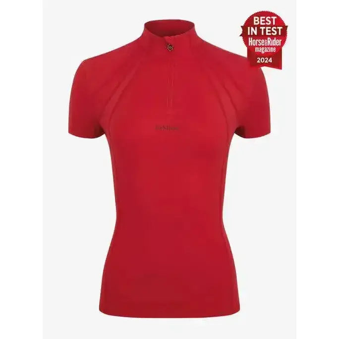 Lemieux Mia Mesh Short Sleeve Base Layer Chilli-Base Layers-Lemieux-UK 6-Chilli-Horsey Shopping