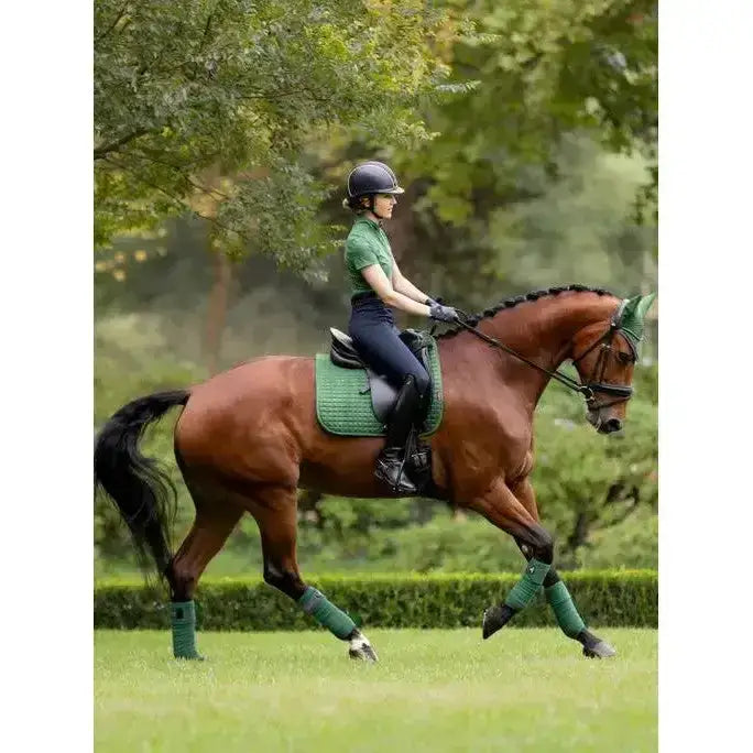 Lemieux Mia Mesh Short Sleeve Base Layer Hunter Green-Base Layers-Lemieux-UK 6-Hunter Green-Horsey Shopping