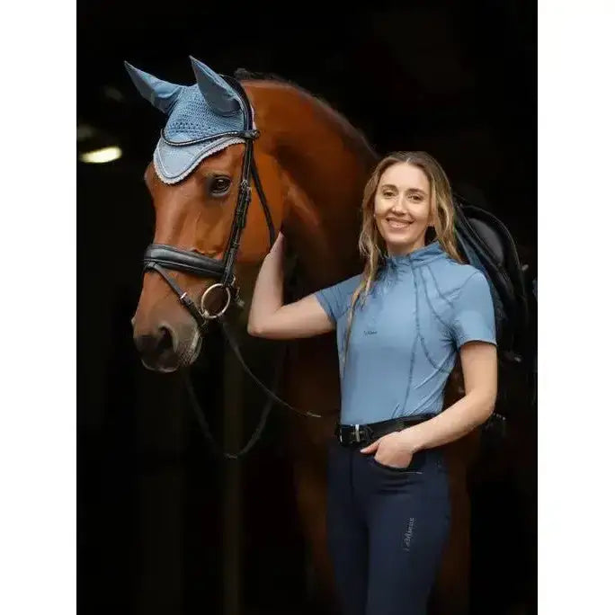 Lemieux Mia Mesh Short Sleeve Base Layer Ice Blue-Base Layers-Lemieux-UK 6-Ice Blue-Horsey Shopping