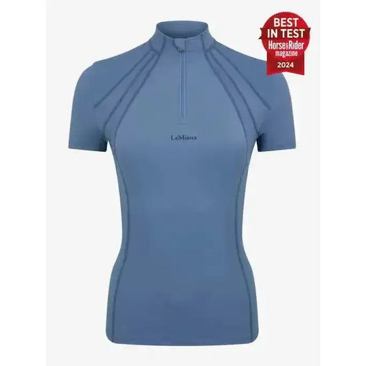 Lemieux Mia Mesh Short Sleeve Base Layer Ice Blue-Base Layers-Lemieux-UK 6-Ice Blue-Horsey Shopping