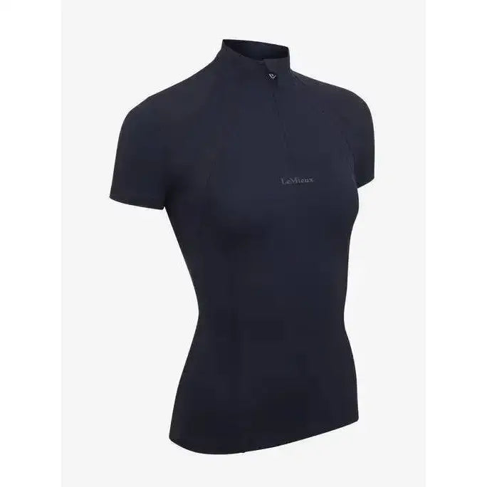 Lemieux Mia Mesh Short Sleeve Base Layer Navy-Base Layers-Lemieux-UK 6-Navy-Horsey Shopping