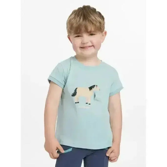 Lemieux Mini Alex Tee Aqua-T Shirts-Lemieux-Aqua-5-6 years-Horsey Shopping