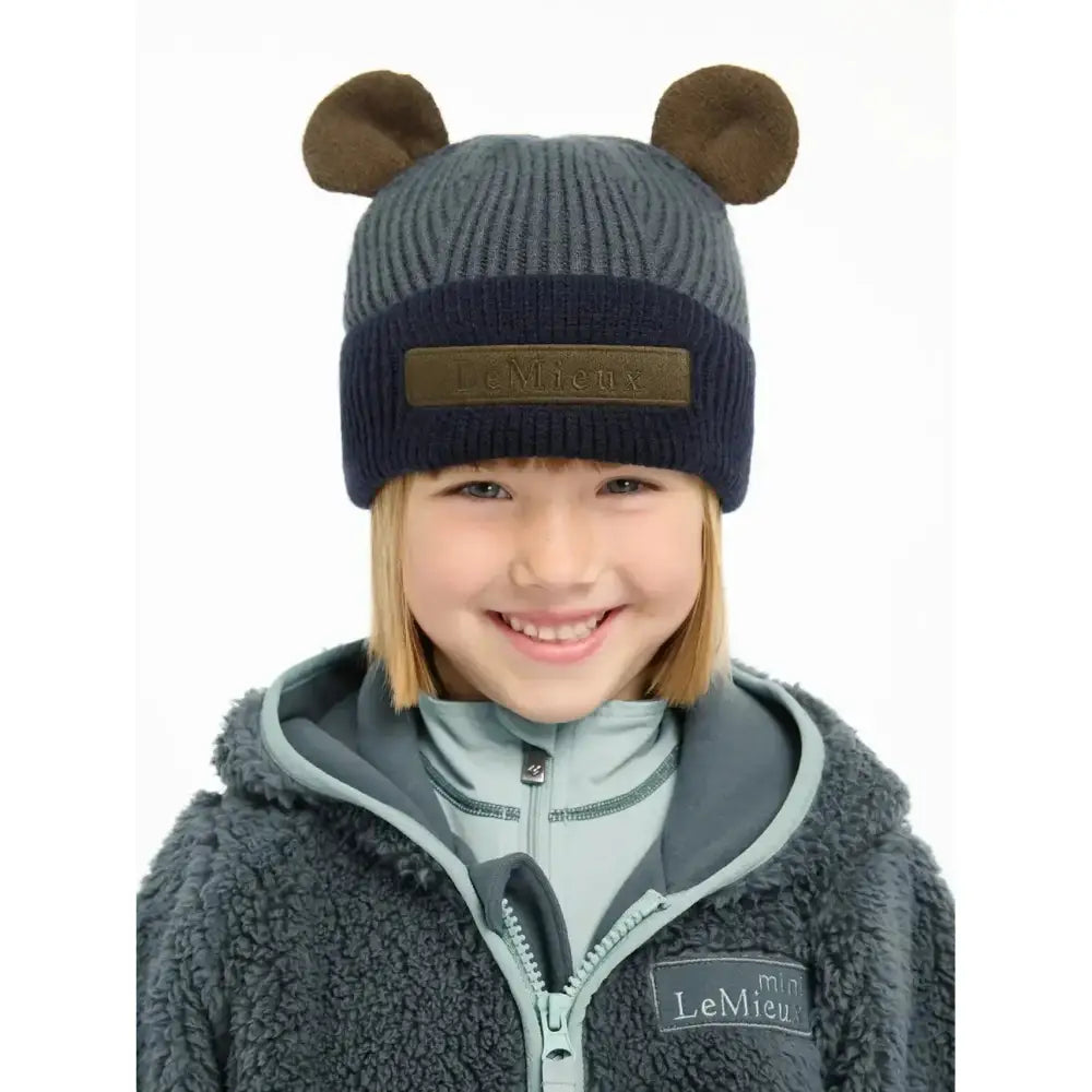 Lemieux Mini Bear Beanie Petrol-Headwear-Lemieux-One Size-Petrol-Horsey Shopping
