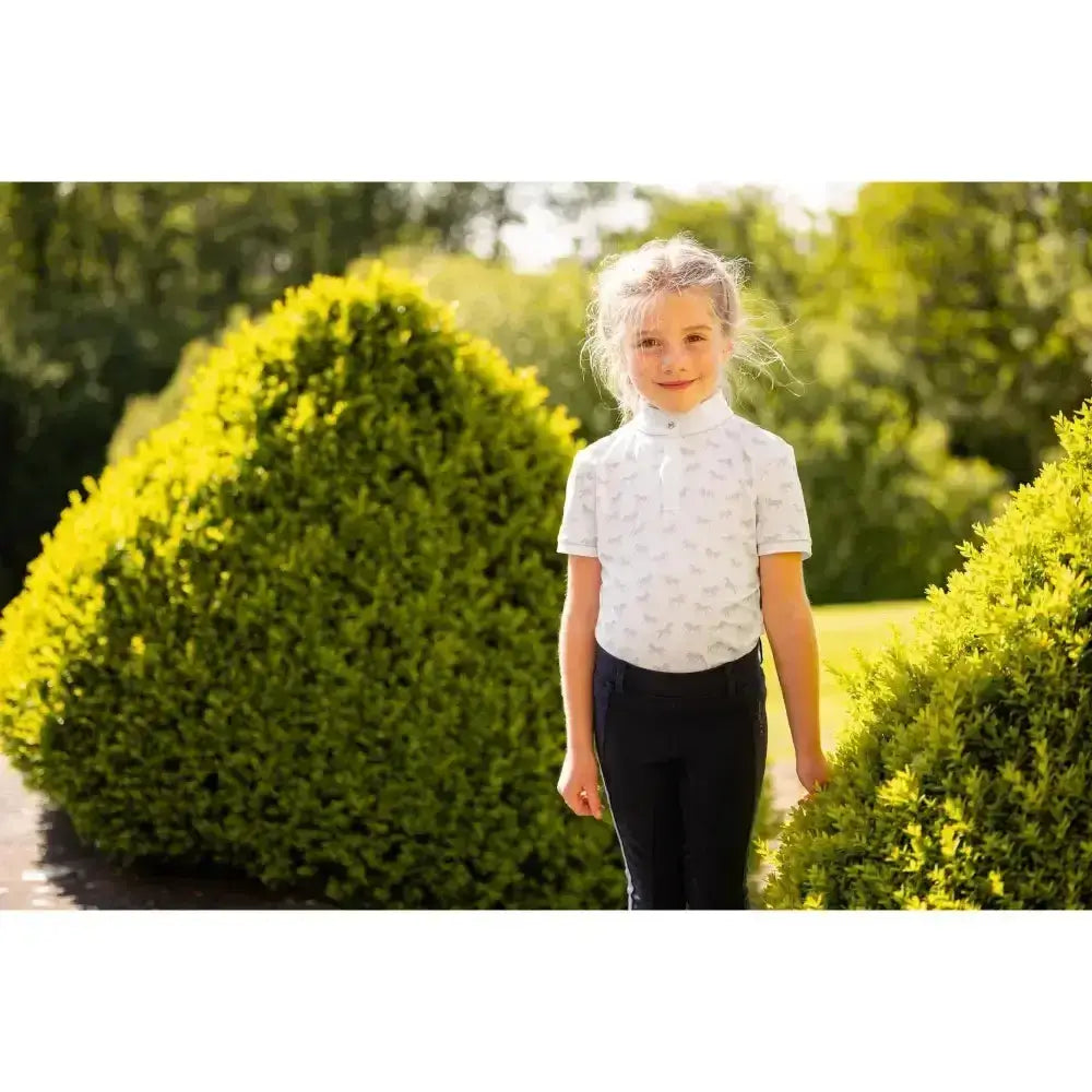Lemieux Mini Bella Show Shirt White-Show Shirts-Lemieux-3-4 Years-Horsey Shopping