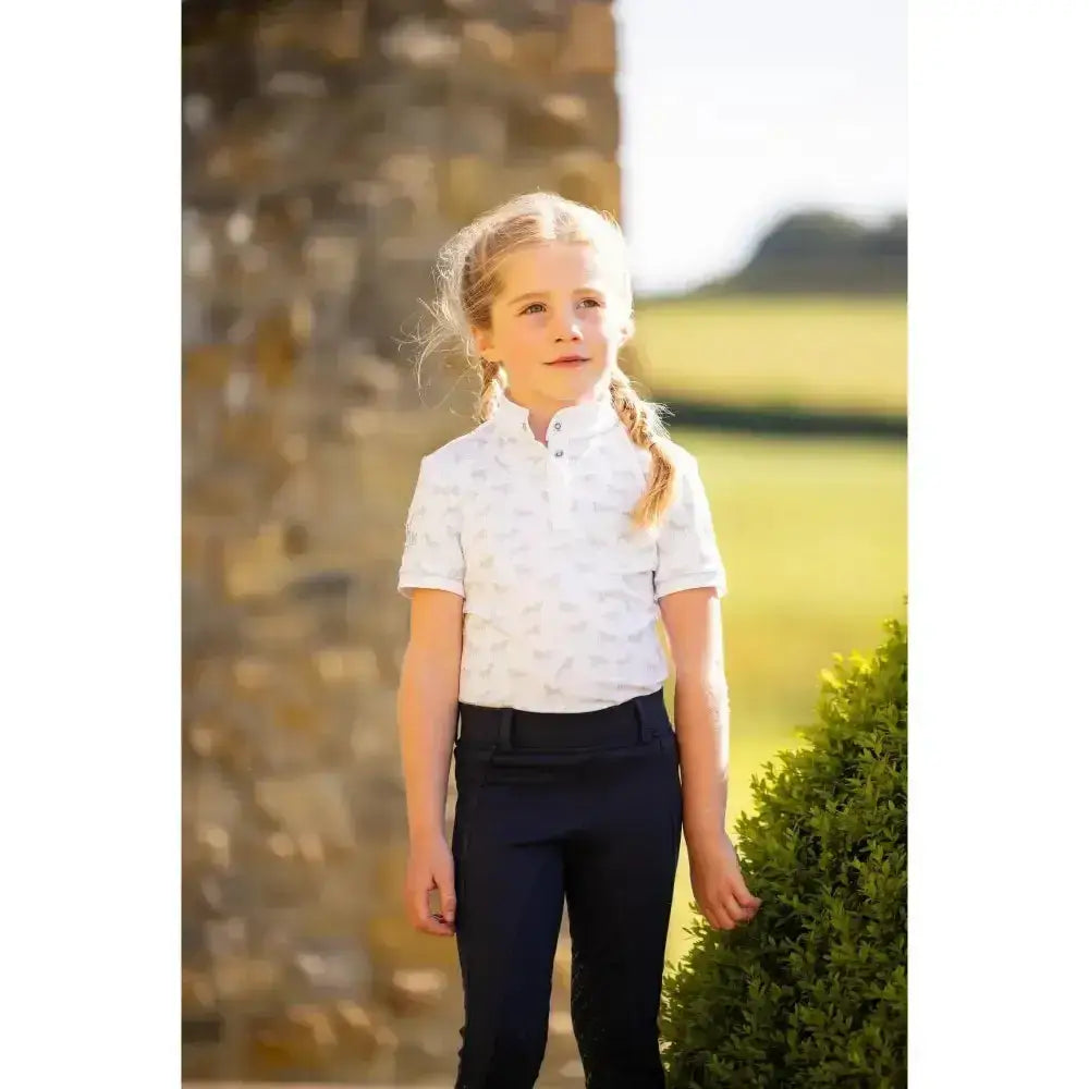 Lemieux Mini Bella Show Shirt White-Show Shirts-Lemieux-3-4 Years-Horsey Shopping