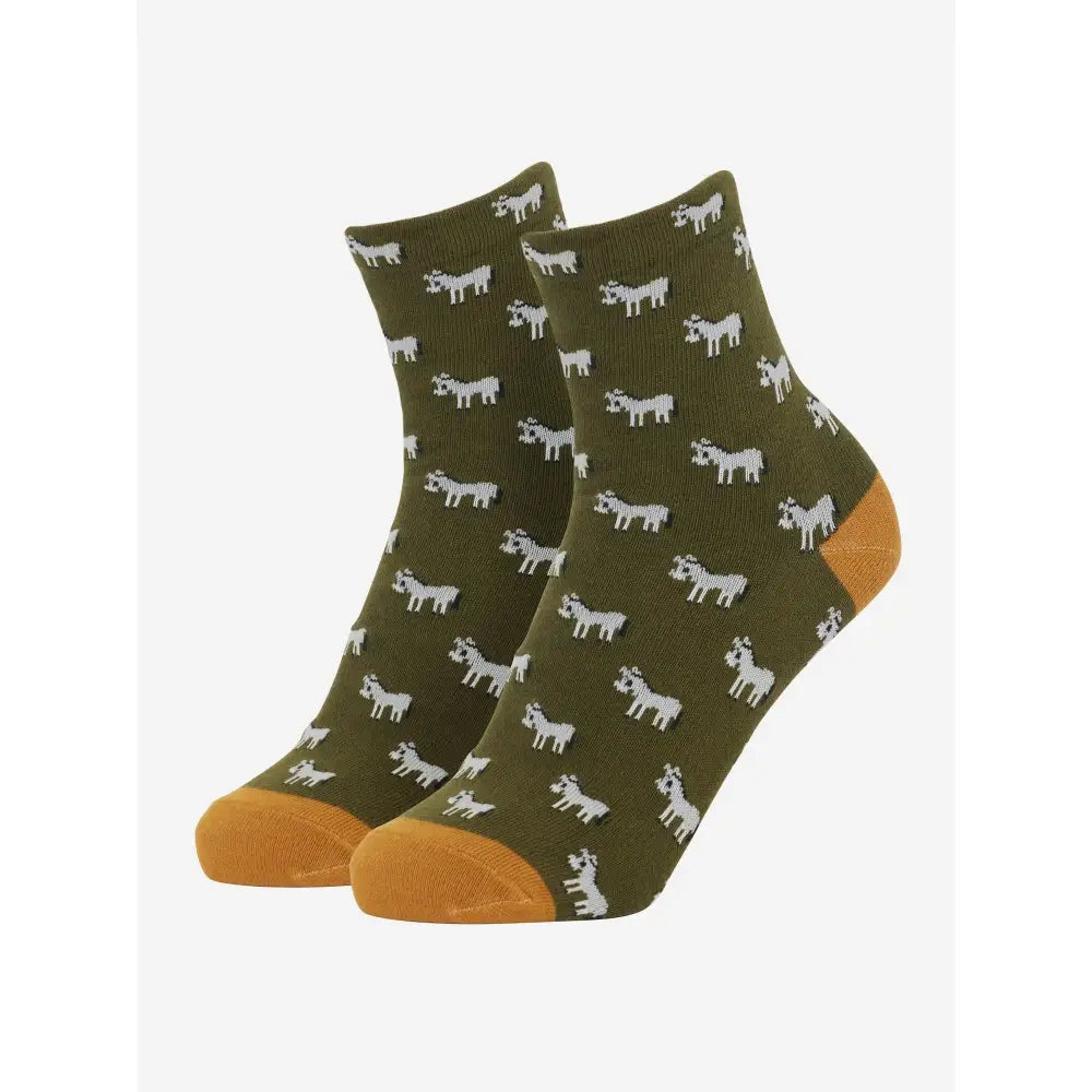 Lemieux Mini Character Socks 2 pack Donkey-Riding Socks-Lemieux-UK Child Shoe 6-8-Donkey Socks-Horsey Shopping