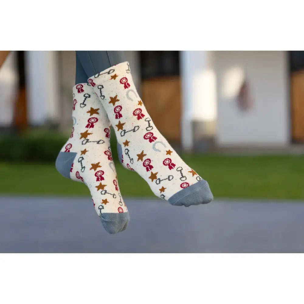 Lemieux Mini Character Socks 2 pack Show Pony-Riding Socks-Lemieux-UK Child Shoe 6-8-Show Pony-Horsey Shopping