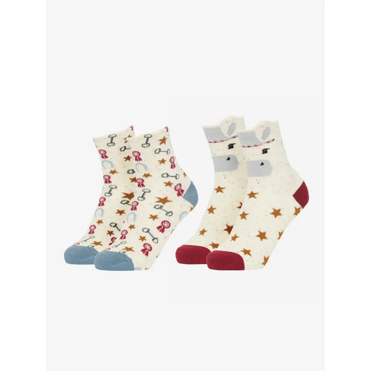 Lemieux Mini Character Socks 2 pack Show Pony-Riding Socks-Lemieux-UK Child Shoe 6-8-Show Pony-Horsey Shopping